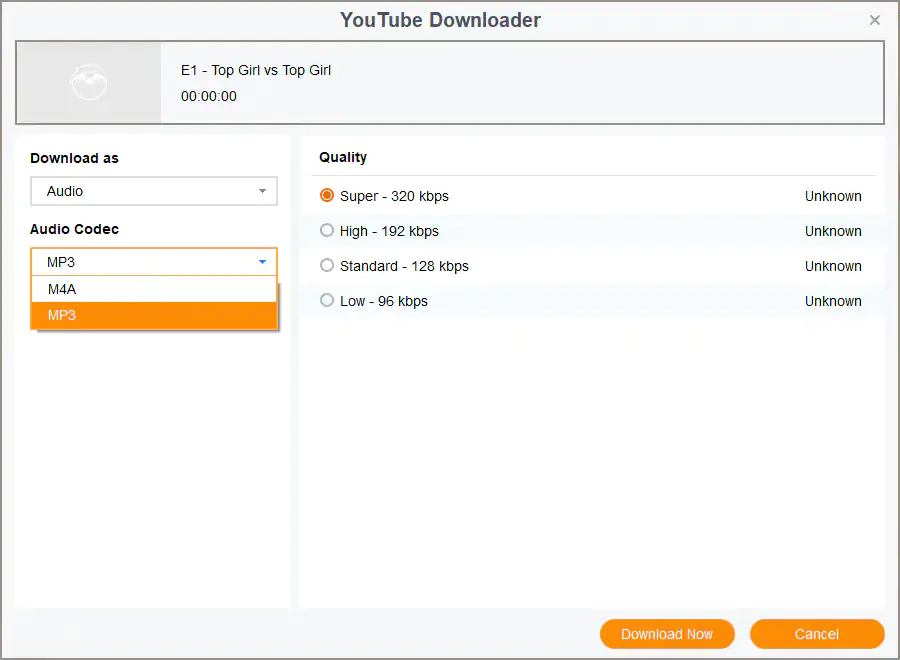 Convert Bilibili video to MP3 or M4A