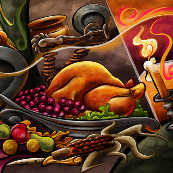 Free Thanksgiving Wallpapers for iPad: Table Decorations 24