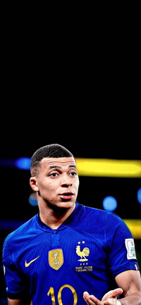 Free FIFA World Cup Qatar 2022 Kylian Mbappé Wallpaper 15 for iPhone and Android