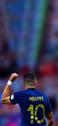 Free FIFA World Cup Qatar 2022 Kylian Mbappé Wallpaper 21 for iPhone and Android