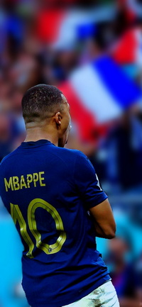 Free FIFA World Cup Qatar 2022 Kylian Mbappé Wallpaper 22 for iPhone and Android