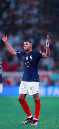 Free FIFA World Cup Qatar 2022 Kylian Mbappé Wallpaper 24 for iPhone and Android