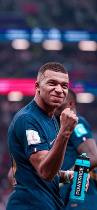 Free FIFA World Cup Qatar 2022 Kylian Mbappé Wallpaper 4 for iPhone and Android
