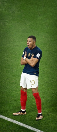 Free FIFA World Cup Qatar 2022 Kylian Mbappé Wallpaper 40 for iPhone and Android