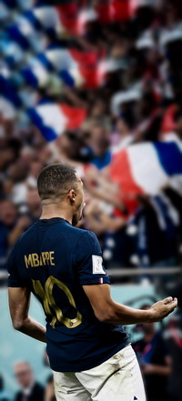 Free FIFA World Cup Qatar 2022 Kylian Mbappé Wallpaper 46 for iPhone and Android