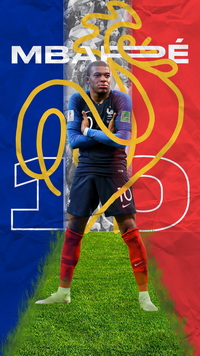 Free Kylian Mbappé Wallpaper 24 for iPhone and Android
