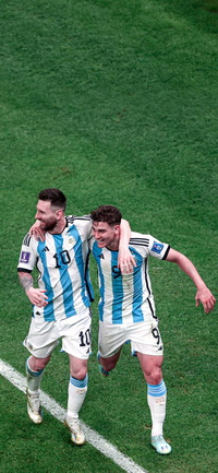 Free FIFA World Cup Qatar 2022 Argentina vs Croatia Messi Wallpaper 1 for iPhone and Android