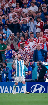 Free FIFA World Cup Qatar 2022 Argentina vs Croatia Messi Wallpaper 79 for iPhone and Android