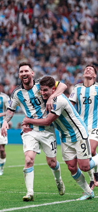Free FIFA World Cup Qatar 2022 Argentina vs Croatia Messi Wallpaper 8 for iPhone and Android