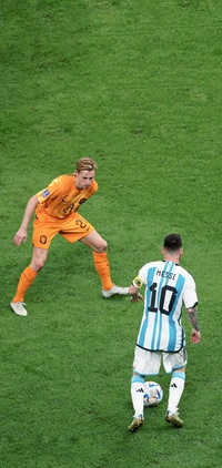Free FIFA World Cup Qatar 2022 Argentina vs Netherlands Messi Wallpaper 22 for iPhone and Android