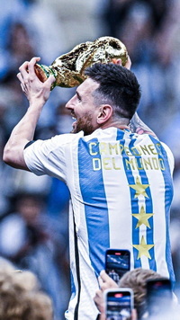 Free FIFA World Cup Qatar 2022 Final Lionel Messi Wallpaper 166 for iPhone and Android