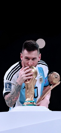 Free FIFA World Cup Qatar 2022 Final Lionel Messi Wallpaper 169 for iPhone and Android