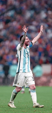 Free FIFA World Cup Qatar 2022 Final Lionel Messi Wallpaper 2 for iPhone and Android