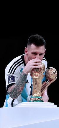 Free FIFA World Cup Qatar 2022 Final Lionel Messi Wallpaper 23 for iPhone and Android