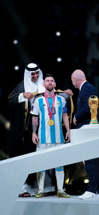 Free FIFA World Cup Qatar 2022 Final Lionel Messi Wallpaper 24 for iPhone and Android