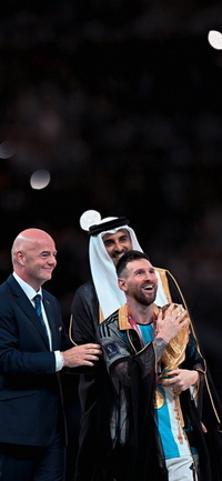 Free FIFA World Cup Qatar 2022 Final Lionel Messi Wallpaper 25 for iPhone and Android