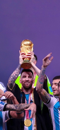 Free FIFA World Cup Qatar 2022 Final Lionel Messi Wallpaper 26 for iPhone and Android