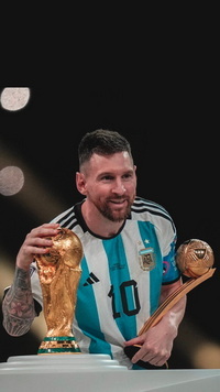 Free FIFA World Cup Qatar 2022 Final Lionel Messi Wallpaper 96 for iPhone and Android