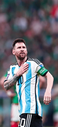 Free FIFA World Cup Qatar 2022 Argentina vs Mexico Messi Wallpaper 3 for iPhone and Android
